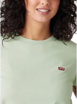 CAMISETA PERFEITA DE ALGODÃO VERDE SILT