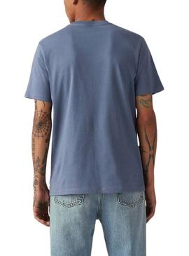 Camiseta Levis Graphic azul para homem.
