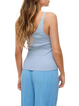Top Vila Viwennie azul para mulher