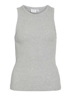 Camiseta Vila Visola cinza para mulher.