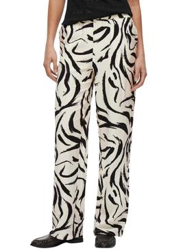 Calça estampada Vila Viclo Loose para mulher.