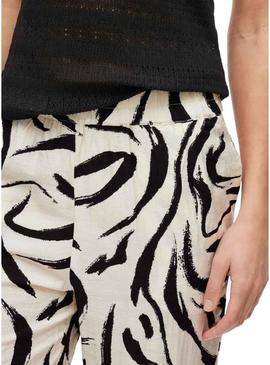 Calça estampada Vila Viclo Loose para mulher.