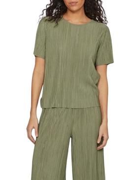 Camiseta verde Vila Viplisa para mulher.