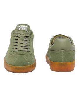 Sapatilhas Lacoste Baseshot de camurça verde para homem