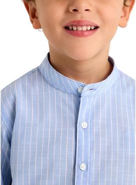 Conjunto de Bermuda azul para menino.