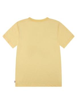 Camiseta Levis Batwing amarela para criança