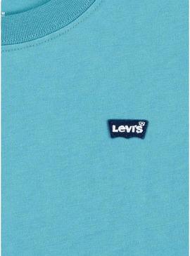 Camiseta levis Batwing Chest Hit azul para niño = Camiseta levis Batwing Chest Hit azul para menino