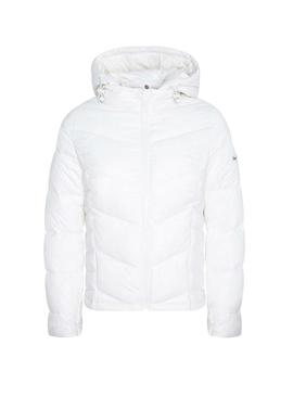 Casaca Pepe Jeans Imani acolchoado Branco Mulher