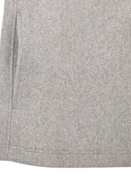 Camisa sobreposta Lacoste em flanela cinza para homem.