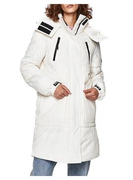 Casaco Pepe Jeans Natt Branco acolchoado 