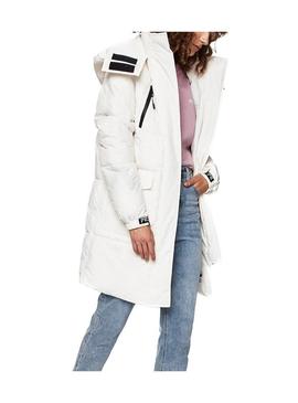 Casaco Pepe Jeans Natt Branco acolchoado 