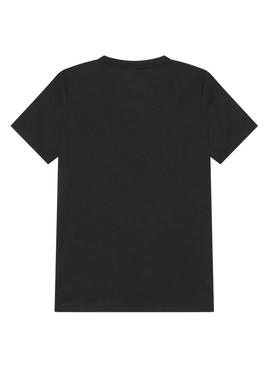 Camiseta Jordan Jumpman preta para meninas e meninos.