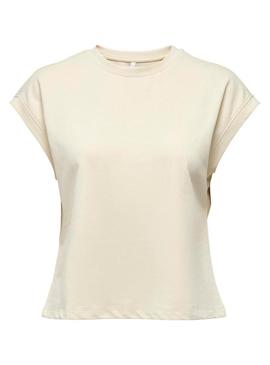 Camiseta Only Ellie branca para mulher.