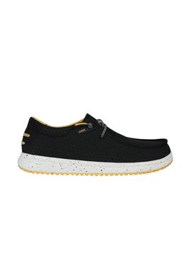 Sapatos Walkin Pitas Hive preto para homem.