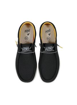 Sapatos Walkin Pitas Hive preto para homem.