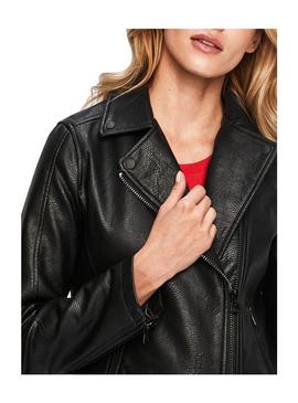 Jaqueta Pepe Jeans Possey Ecoleather Preto Mulher