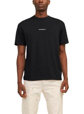 Camiseta Jack and Jones Raruba preta para homem