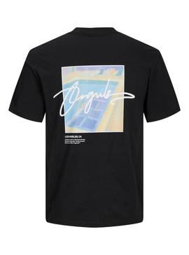 Camiseta Jack and Jones Raruba preta para homem