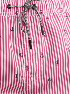 Calção Jack and Jones Fiji vermelho para homem
