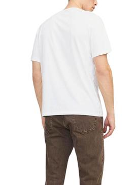 Camisa Jack and Jones Summer branca para homem.