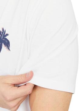 Camisa Jack and Jones Summer branca para homem.