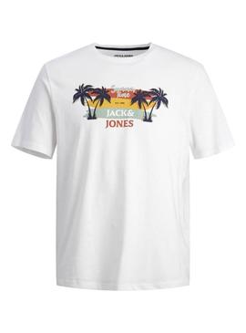 Camisa Jack and Jones Summer branca para homem.