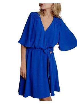 Vestido Naf Naf Cristina azul para mulher.