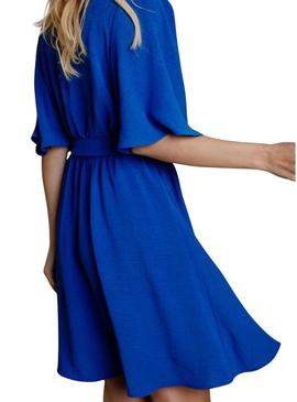Vestido Naf Naf Cristina azul para mulher.