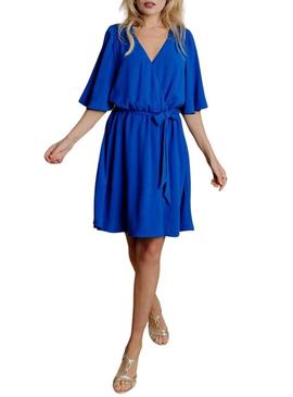 Vestido Naf Naf Cristina azul para mulher.