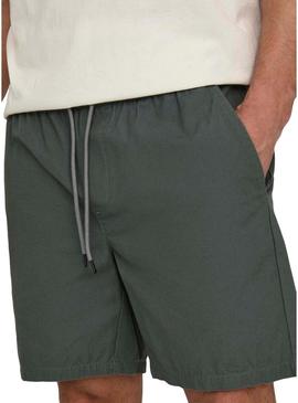 Bermuda Only & Sons Stel Life verde para homem.