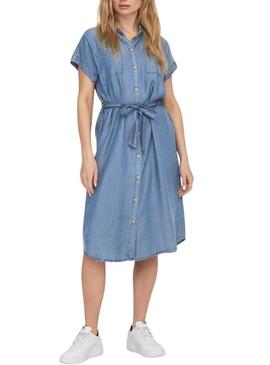 Vestido Only Pema Hannover em denim azul para mulher