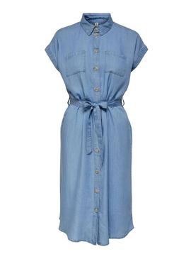 Vestido Only Pema Hannover em denim azul para mulher
