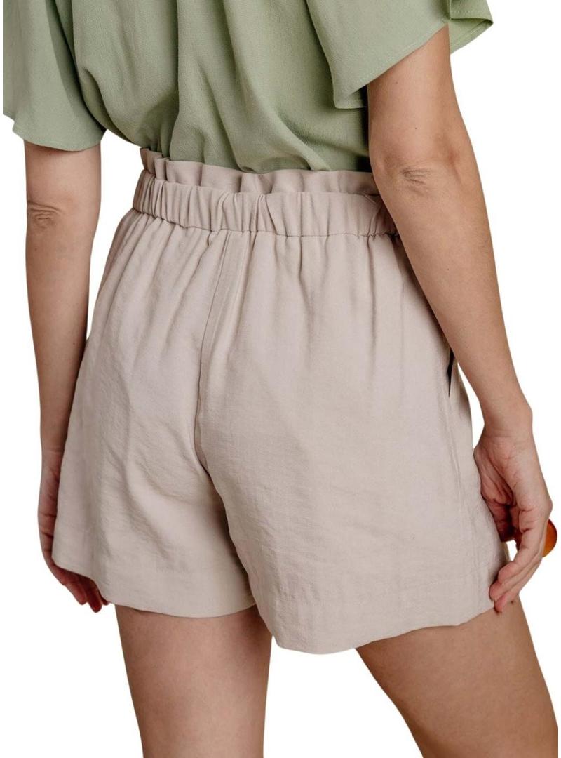 Short Naf Naf Edori bege para mulher.