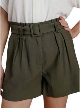 Short Naf Naf Edori verde para mulher