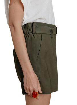 Short Naf Naf Edori verde para mulher