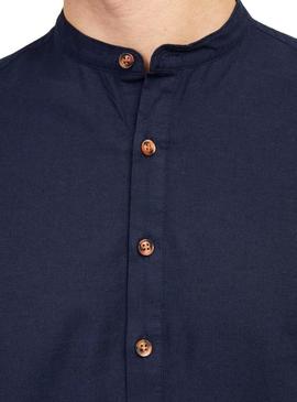 Camisa Jack and Jones Summer Marinho para Homem.