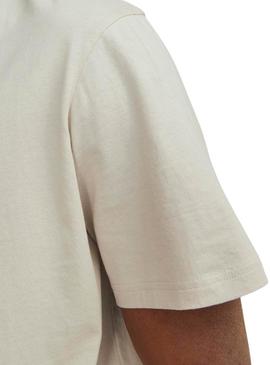Camiseta Jack and Jones estar bege para homem.