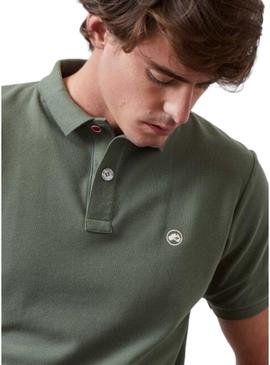 Pólo Altonadock Básico Verde Escuro Para Hombre.