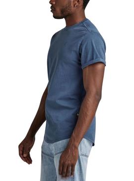 Camiseta G-Star Azul Compact para Homem.