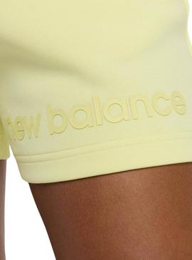 Short New Balance Density Amarelo para Mulheres