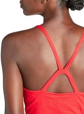Top Adidas Stripe Vermelho Para Mulheres