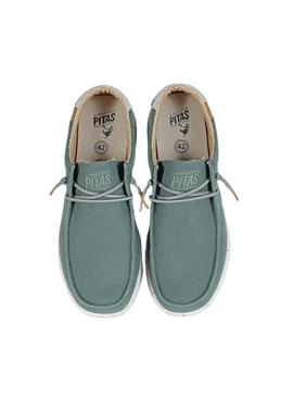 Sapatos Walkin Pitas Wallabi Nias verdes para homem