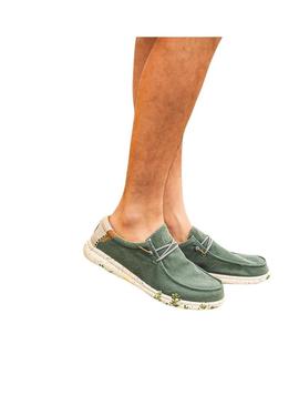 Sapatos Walkin Pitas Wallabi Nias verdes para homem