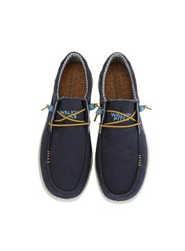Sapatos Walkin Pitas Wallabi Windover marinho para Homem.