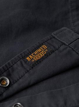 Camisa de trabalho Superdry Workwear azul marinho para homem
