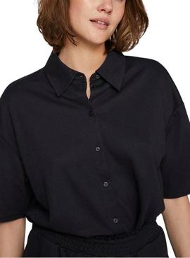 Camisa Vila Vicarmena Preta para Mulher.