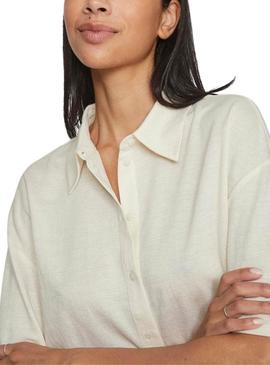 Camisa Vila Vicarmena Bege Para Mulher