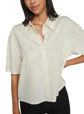 Camisa Vila Vicarmena Bege Para Mulher