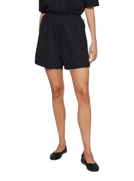 Shorts Vila Vicarmena Preto Para Mulher