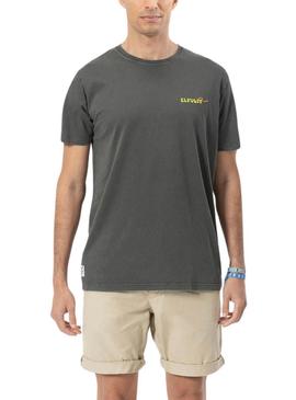 Camiseta  El Pulpo em Relevo Cinza para Homem